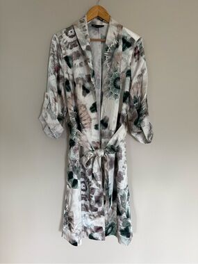 INC International Concepts Cream/ Green Celestial Starburst Shine Duster
Sz 0X